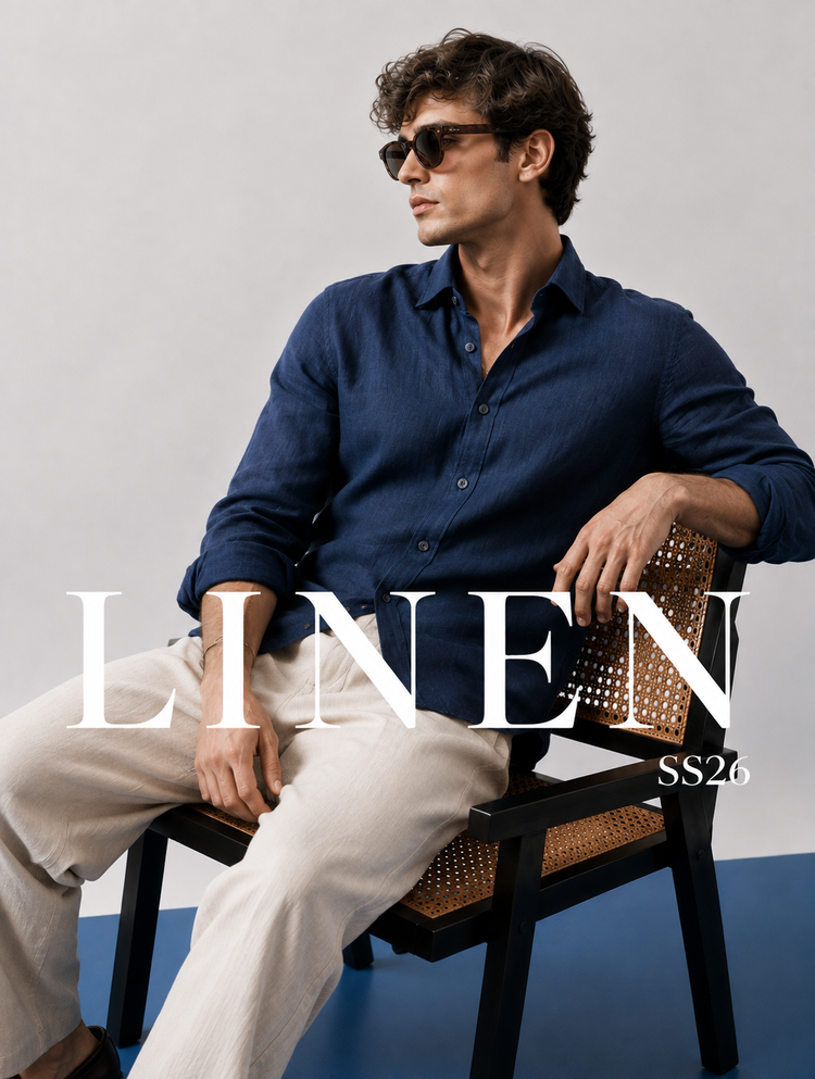 Premium linen shirts collection for men by Nakul Sakhiya