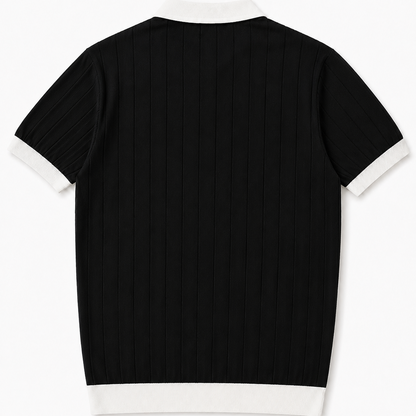 Premium Black & White Polo T-Shirt for Men