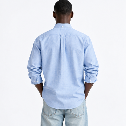 Sky Blue Linen Shirt for Men