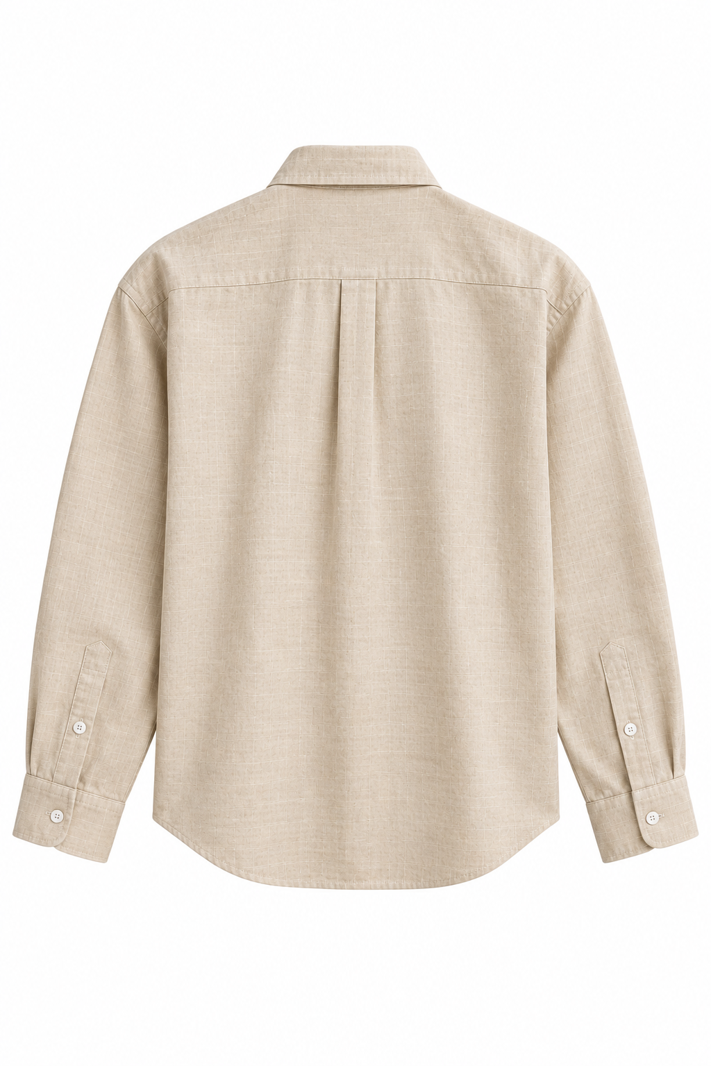 Natural Beige Linen Shirt for Men