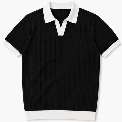 Premium Black & White Polo T-Shirt for Men