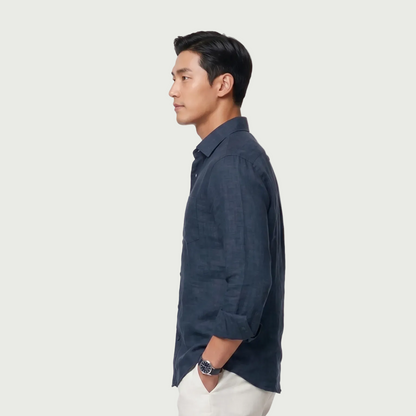 The Navy Linen Shirt
