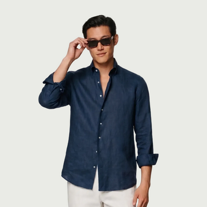 The Navy Linen Shirt