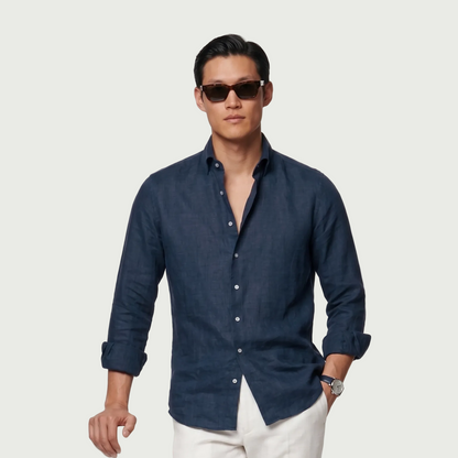 The Navy Linen Shirt