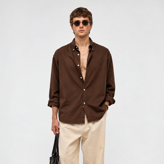 Chocolate Brown Shirt for Men