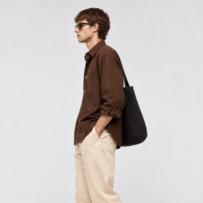 Chocolate Brown Shirt for Men
