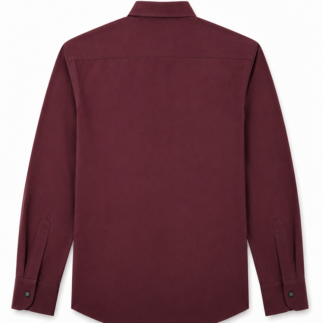 Premium Burgundy Satin Shirt for Men by Nakul Sakhiya – Back View