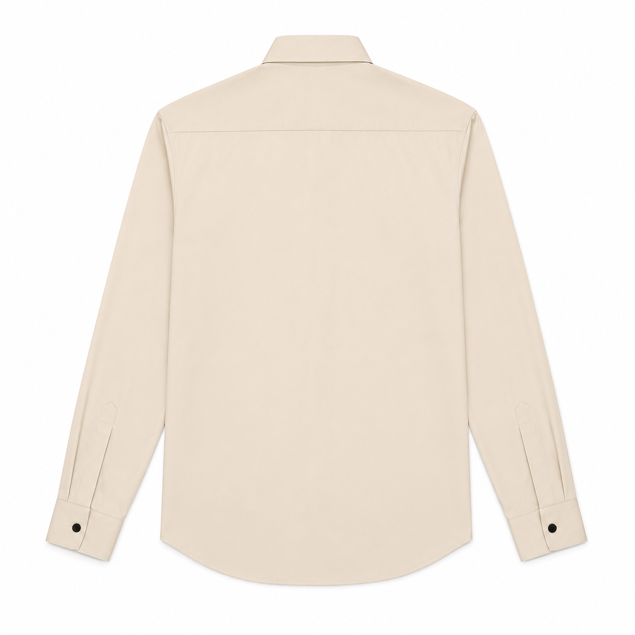 Premium Ivory Satin Shirt for Men back view