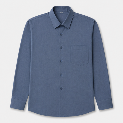 Premium Sky Blue Casual Shirt for Men Front View by Nakul Sakhiya