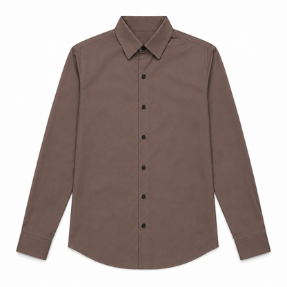 premium-taupe-brown-satin-shirt-fabric-closeup